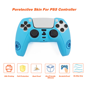 Coque en Silicone « Football Club » avec Design Imprimé au Laser pour Manette de <span class=keywords><strong>Jeu</strong></span> DualSense PlayStation <span class=keywords><strong>PS5</strong></span> – Housse de Protection et Prise en Main - Product Image 6