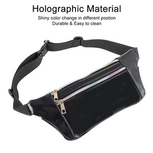Rave Argent Irisé Hologramme Ceinture Bum Sac Neno Paillettes Holographique Sac Banane - Product Image 2