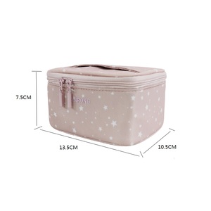 Mirror Blush Candy Fashionable Zipper Case Women's Custom Multi-Functional Waterproof Anti-Theft Polyester Travel Makeup Bag - Product Image 5