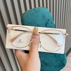 Qianai – lunettes en métal pour femmes, montures anti-lumière bleue, lentilles Ac, taille moyenne, design ovale, R1 1066 - Product Image 3