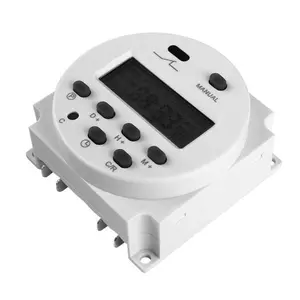 Minuterie relais avec horloge, alimentation électrique, contrôleur de la minuterie, 1 pièce, 12V 24V 110V 220V CN101A