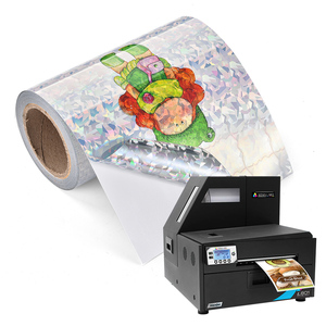 Offre Spéciale imprimable Laser jet d'encre vinyle A4 taille étanche arc-en-ciel auto-adhésif holographique étiquette autocollant rouleau - Product Image 5
