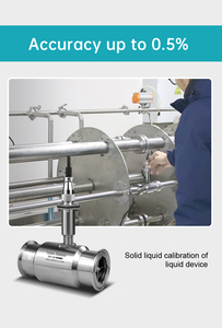 Pengukur aliran turbin kelas makanan, untuk minyak palem Dn50 pengukur aliran turbin pertanian Pulese 4-20mA RS485 - Product Image 6