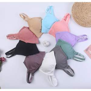 Confortable séchage rapide croix dos extensible sans couture soutien-gorge de sport pour femmes fille <span class=keywords><strong>Yoga</strong></span> soutien-gorge réglable licou cou mignon impression séchage rapide - Product Image 6