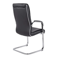 Fauteuil de bureau moderne en gros, chaise d'accueil, chaise visiteur empilable en cuir avec accoudoirs pour la maison, le bureau et l'école