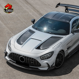 Para <span class=keywords><strong>Mercedes</strong></span> Benz <span class=keywords><strong>Amg</strong></span> GT/<span class=keywords><strong>GTC</strong></span>/GTS, kit de carrocería de fibra de carbono, alerón de parachoques delantero y trasero, guardabarros, faldones laterales - Product Image 4