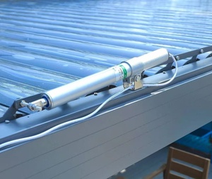 Pérgola Económica 3x3 Bioclimática de Aluminio Negro, Pérgola Sostenible Impermeable para Exteriores con Rejillas Ajustables, Fijada <span class=keywords><strong>a</strong></span> la <span class=keywords><strong>Pared</strong></span> - Product Image 6