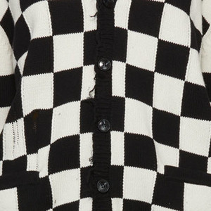 Tùy Chỉnh <span class=keywords><strong>OEM</strong></span> & <span class=keywords><strong>ODM</strong></span> Logo Áo Len Phụ Nữ Màu Đen Và Trắng Kiểm Tra Áo Len Phụ Nữ Áo Thun Cô Gái Mùa Đông Đan Top Cardigan Phụ Nữ Đan Áo Len - Product Image 6