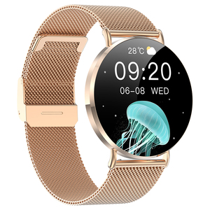 Montre connectée ultra-fine <span class=keywords><strong>de</strong></span> 1,32 pouce, ronde, avec moniteur <span class=keywords><strong>de</strong></span> fréquence cardiaque, SpO2, suivi du <span class=keywords><strong>sommeil</strong></span>, podomètre, étanche, assistant vocal IA, fitness, fonction d'appel, pour femme - Product Image 2