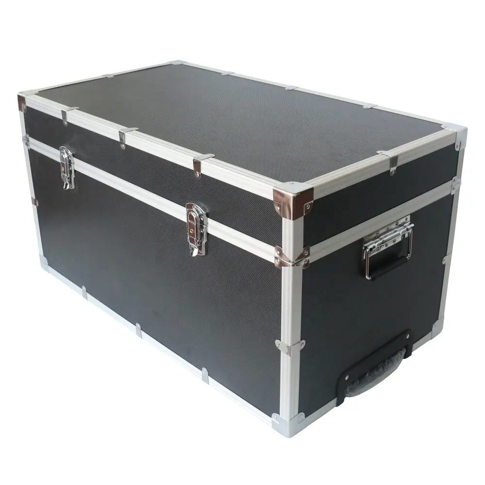 Durable aluminum storage case aluminum tool Flight Case Box with wheels