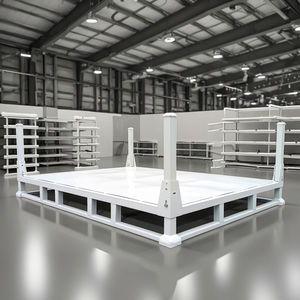 חובה כבדה מתקפל Q235 אחסון stackable מתלה פלדה תעשייתי כבד פלדה ממתכת מיכל משטחים - Product Image 5