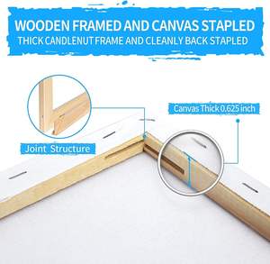 <span class=keywords><strong>Lienzos</strong></span> Preestirados <span class=keywords><strong>Grandes</strong></span> <span class=keywords><strong>para</strong></span> <span class=keywords><strong>Pintar</strong></span>, <span class=keywords><strong>Lienzos</strong></span> en Blanco con Imprimación de Titanio Acrílico de Cuatro Pliegues <span class=keywords><strong>para</strong></span> <span class=keywords><strong>Pintar</strong></span> - Product Image 2