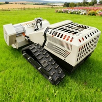 Robot tondeuse à gazon multifonctionnel à moteur à essence autopropulsé pour l'agriculture industrielle, la foresterie et le bricolage, désherbeur de verger