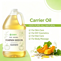 Minyak Biji Labu 100% Murni, Cold Pressed, Minyak Pembawa Alami untuk Pelembap Rambut & Kulit, Aromaterapi, DIY, Pijat Wajah & Tubuh, Kemasan Besar