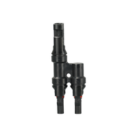 T-Verzweigungs-Solarstecker 3 zu 1 IP67 Wasserdichter PV-Steckverbinder 1500V 30A 4mm² 6mm² TÜV-Zertifiziert Solarpanel-Kabel PPO V0