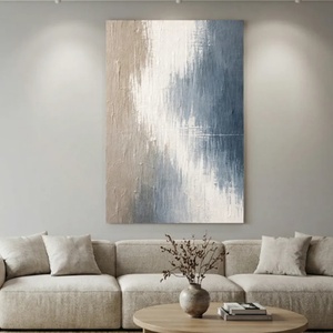 Art mural abstrait sur toile, décoration intérieure, nature morte abstraite, art texturé 3D fait main, moderne pour galerie et maison - Product Image 5