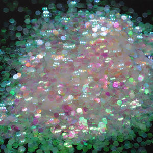 Paillettes pour nail art en vrac, grosses et irisées, poudre holographique PET, couleurs personnalisables, 0,01-6,0 mm, décorations de Noël - Product Image 2