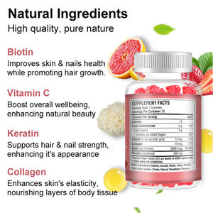 Gummies Marque Blanche OEM pour la Croissance des Cheveux, Complément Blanchissant avec Biotine, Collagène, Kératine et Vitamine <span class=keywords><strong>C</strong></span> pour Cheveux, Peau et Ongles - Product Image 3