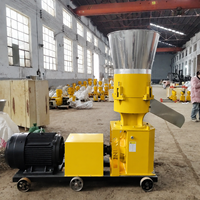 Henglu Nouvelle machine à granulés d'aliments pour volailles de taille moyenne à moteur diesel, en acier au carbone, capacité de 400 kg/h, prix direct usine, haute efficacité