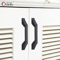 Poignée Oukali quincaillerie d'ameublement poignée d'armoire de cuisine poignée de style américain en zinc noir doré