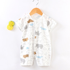 Nuevo Pelele Unisex para Bebé 2026, Traje Casual de Manga Corta y Delgado para Recién Nacido, Mono con Estampado de Dibujos Animados, Tejido 100% Algodón - Product Image 3