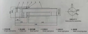 Installez des systèmes de filtration facilement avec le connecteur mural <span class=keywords><strong>FAP</strong></span> - B - 3 - 50G. Connecte les vannes et les sacs à air, rationalise l'installation. - Product Image 3