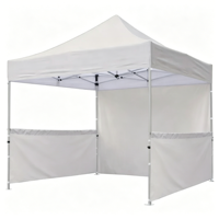 Tente pliante personnalisée 10x10 10x20 m 3x3 pi avec structure en acier, tente noire pour événements extérieurs avec logo personnalisé pour utilisation en intérieur