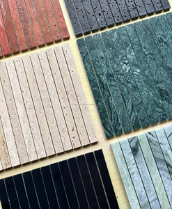 Bán buôn dải đá cẩm thạch khảm đá cẩm thạch tự nhiên Bảng điều khiển tường phòng tắm nhà bếp trang trí Kit Kat gạch Nhiều màu khảm đá cẩm thạch - Product Image 6