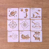 Pochoirs animaux mignons réutilisables pour la peinture, pochoirs personnalisés pour le dessin sur bois rochers toile tissu bricolage artisanat carte verre poterie
