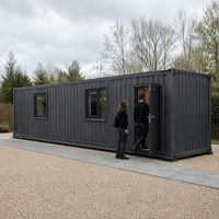 Point de contrôle de sécurité pour maison conteneurisée 20/40 pieds, préfabriqué, modulaire, mobile, extensible, CE, rapide
