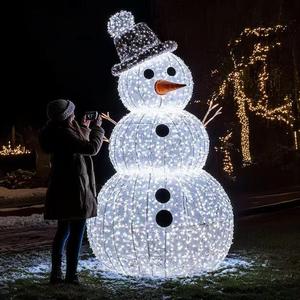LED Snowman Motif <b>Light</b> Outdoor Waterproof Xmas Character Decoration Santa Bear Elf Garden Holiday Lighting - Product Image 1