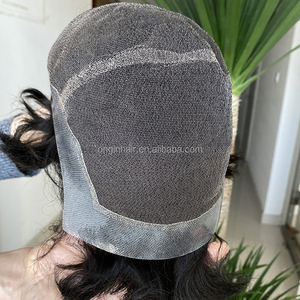 Perruque de remplacement <span class=keywords><strong>pour</strong></span> hommes en <span class=keywords><strong>cheveux</strong></span> humains naturels noirs indiens 100% réels, système de perruque en dentelle HD en polyuréthane, vague - Product Image 4