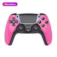 Manette de jeu sans fil Mooden P585 pour P5/PC/iOS/Android, double vibration, gâchettes adaptatives, pavé tactile, éclairage RGB, manette de jeu