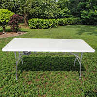 Table de banquet de pique-nique en plastique moderne pour l'extérieur, vente en gros de meubles de restauration pour la cour, la cuisine, l'hôpital, la salle à manger, l'hôtel
