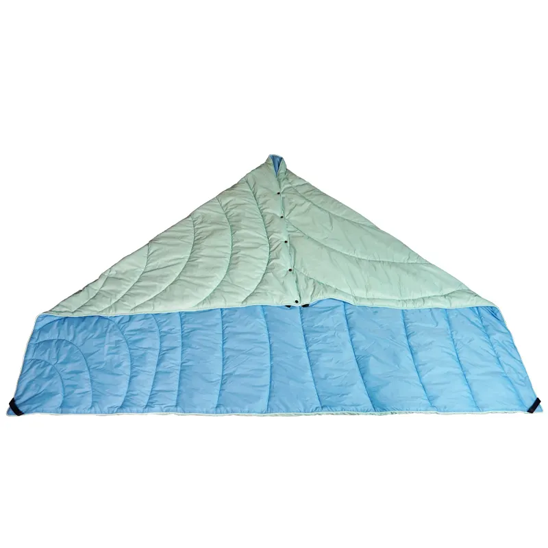 Camping en plein air Voyage Matelassé Polyester Imperméable Coupe-Vent Gonflé Couverture Réversible sur la Plage