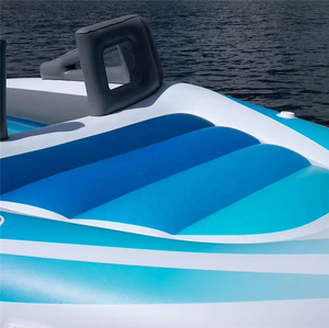 Bateau d'île de fête énorme de 6 personnes, île flottante gonflable, radeau gonflable de rivière d'île flottante de fête de bateau de vitesse de brise de baie gonflable - Product Image 5