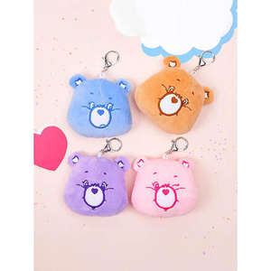 Soft Care Bare Plush Keychain <b>Light</b> Metal <b>Keyring</b> - Product Image 1