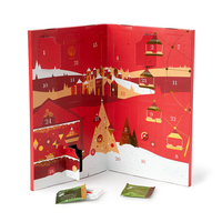 Maßgefertigte Adventskalender-Box 30 Stück Schokoladen- und Süßigkeitenverpackung Luxuriöse Kunstpapier-Weihnachts-Countdown-Geschenkbox