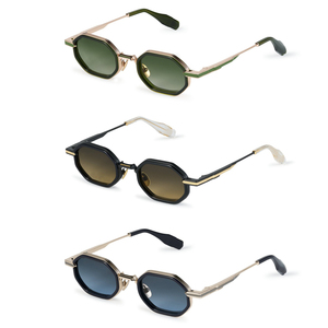 <span class=keywords><strong>Occhiali</strong></span> <span class=keywords><strong>da</strong></span> <span class=keywords><strong>Sole</strong></span> Polarizzati Lmamba con Montatura Metallica Esagonale, Design Personalizzabile per Uomo e Donna - Product Image 5