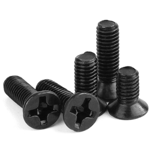 Vis à tête plate à 120 degrés ISO 7046 DIN 965 avec revêtement noir - Product Image 2