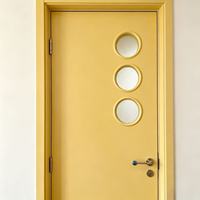 Portes intérieures de luxe en panneaux WPC pour maisons, portes intérieures étanches, portes intérieures avec cadre, sur mesure