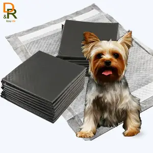 Almohadillas desechables de carbón de bambú para perros, superabsorción, impermeables, a prueba de fugas, 6 capas, para entrenamiento de cachorros, Wc