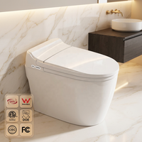 WC intelligent monobloc WaterMark SAA avec bidet intégré, siège chauffant, lavage féminin, séchage à air chaud, affichage LED