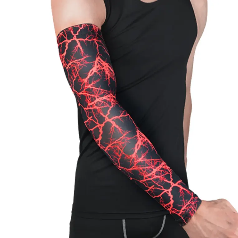 custom fashion unisex quick dry anti-uv anti-bacterial American Cycling Basketball UV protector compression arm sleeve