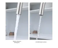 Robinet en acier inoxydable avec deux types de fonctions de sortie d'eau, deux poignées et deux noyaux de valve, prix d'usine