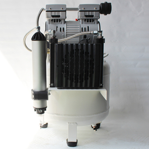 Compresseur d'air à piston silencieux sans huile 750W 40L 1HP avec sécheur d'air, moteur et pompe portables pour équipement de laboratoire dentaire vertical - Product Image 3