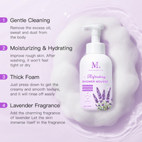 Mousse de douche hydratante et rafraîchissante à la noix de coco, gel douche hydratant, nettoyant corporel, marque privée