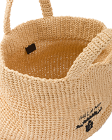 Sac fourre-tout décontracté en raphia de paille durable de haute qualité avec broderie de perles, chaînes, plumes, nœuds et doublure en coton pour femme, idéal pour l'été et la plage