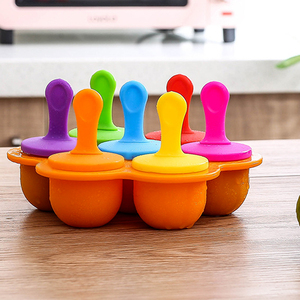Forma de Silicone Ecológica sem BPA com 7 Cavidades para Picolés e Sorvetes, Fácil de Desenformar, com Palitos de Sorvete - Product Image 4
