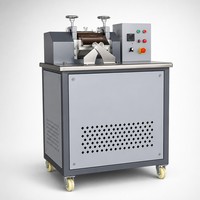 Máquina de Peletización de Plástico, Molino de Laboratorio de Dos Rodillos, Mezcladora de Compuestos de Caucho NBR EPDM, Granuladora, Prueba de Muestras, Calentamiento Eléctrico, CE ISO